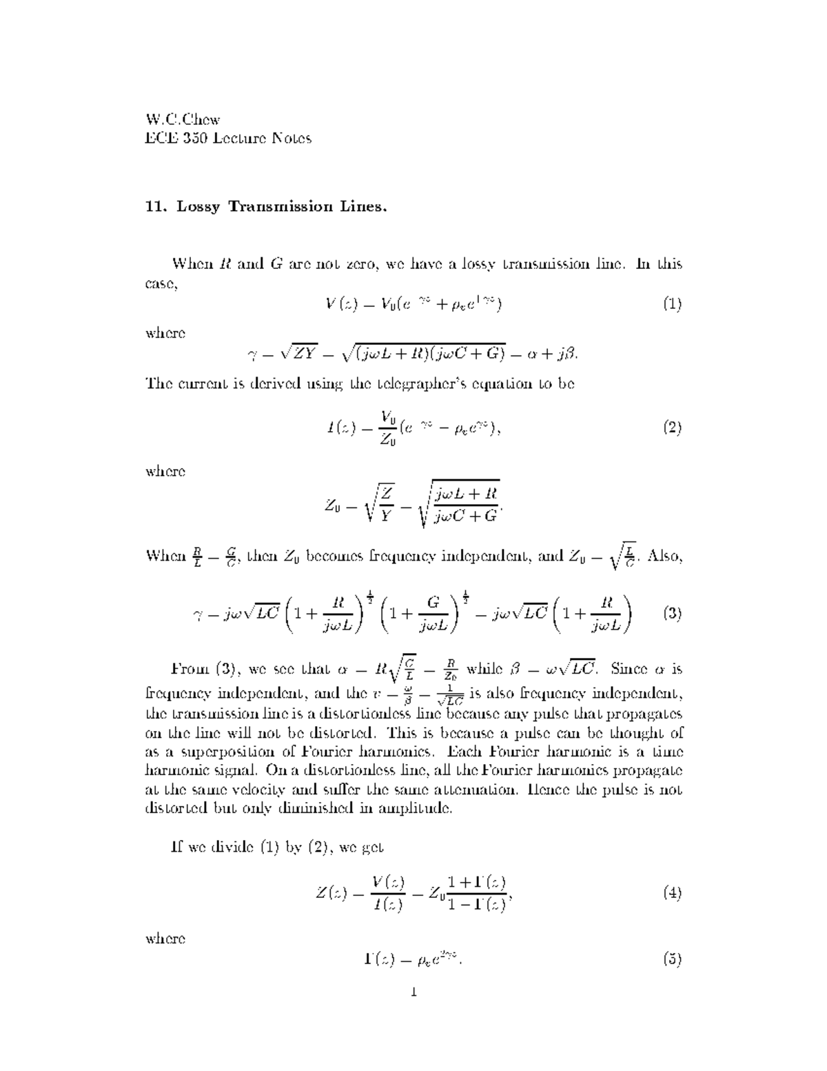 2019-2020-lecture-11-w-c-chew-ece-lecture-notes-lossy-transmission