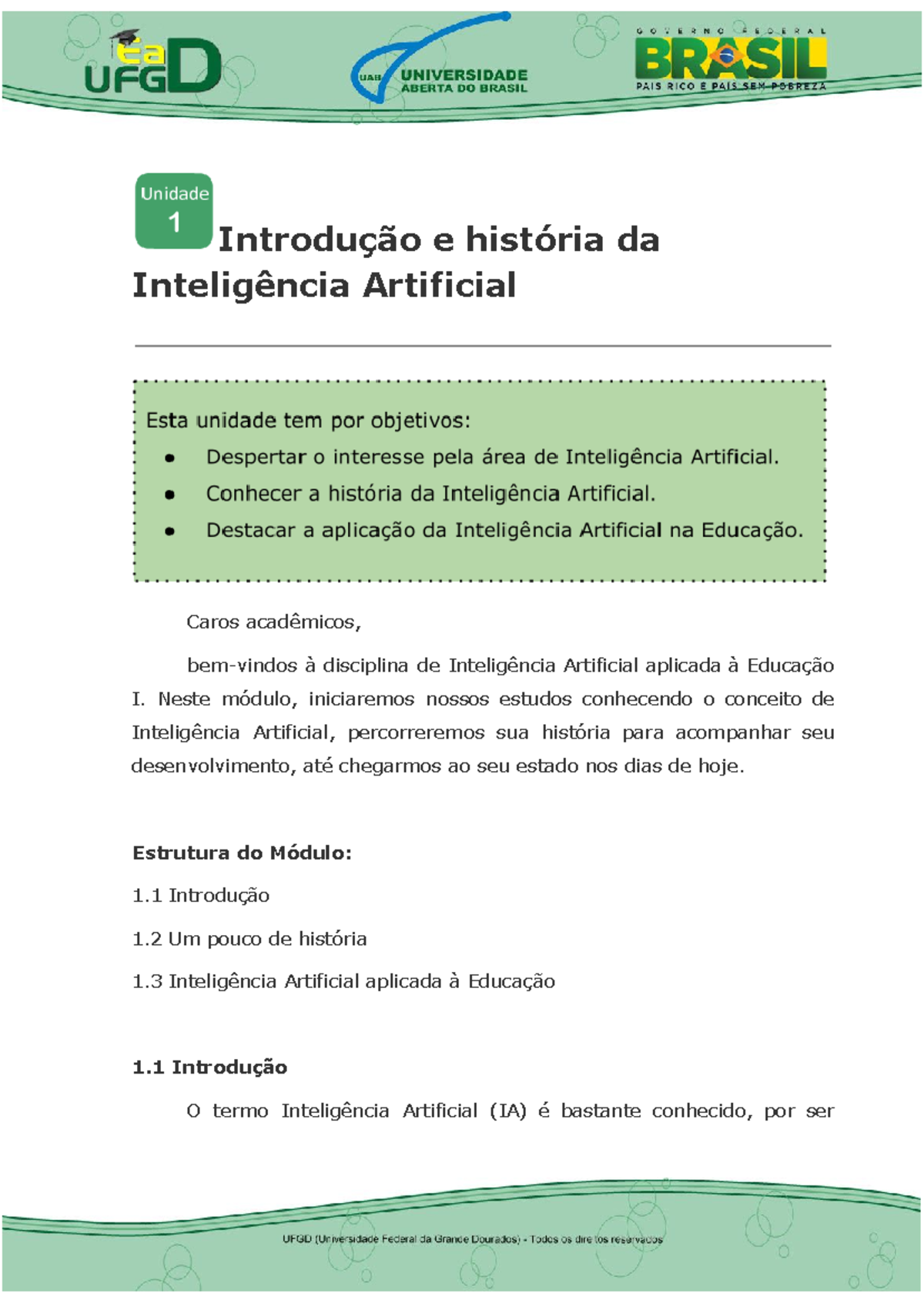 Inteligencia Artificial - Neste Módulo, Iniciaremos Nossos Estudos ...