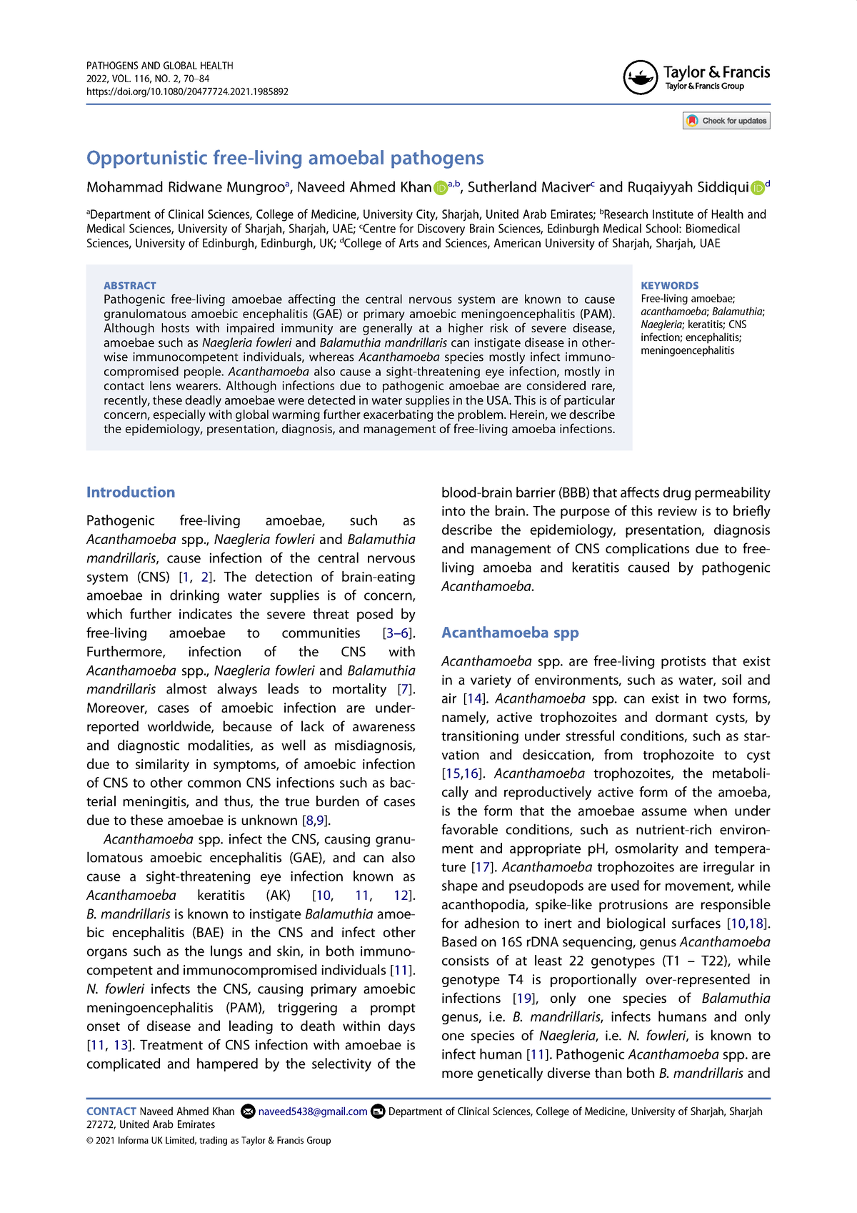 PAM.2 dan 7 - Pathogenic free-living amoebae affecting the central ...