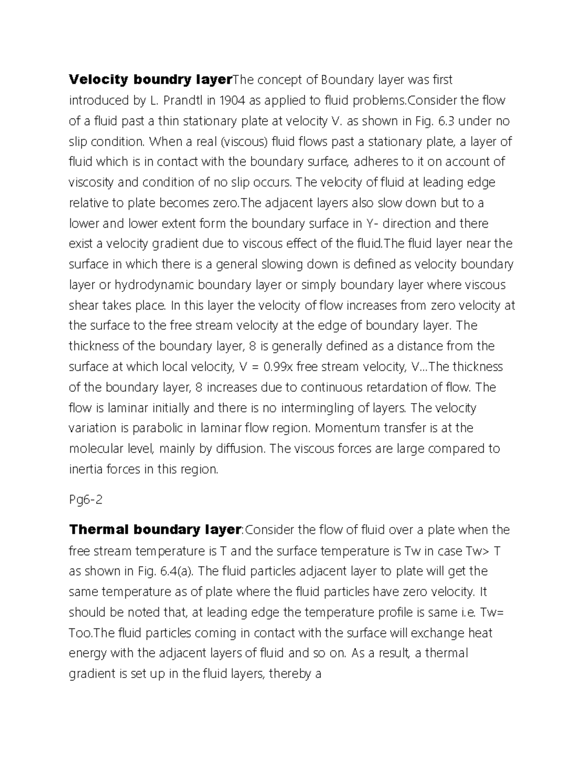 Hmt endsem - Velocity boundry layerThe concept of Boundary layer was ...