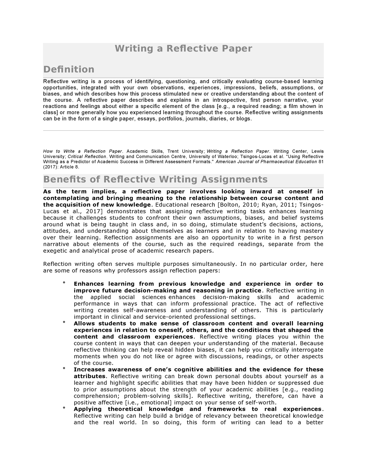 writing-a-reflective-paper-writing-a-reflective-paper-definition