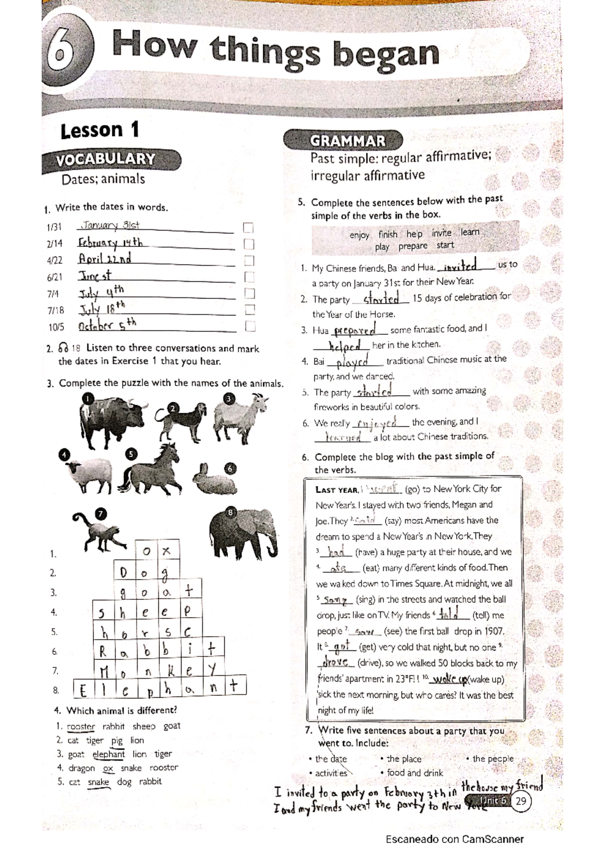 Cabezas Paulo U6 Lesson 1 - Inglés IV - Studocu