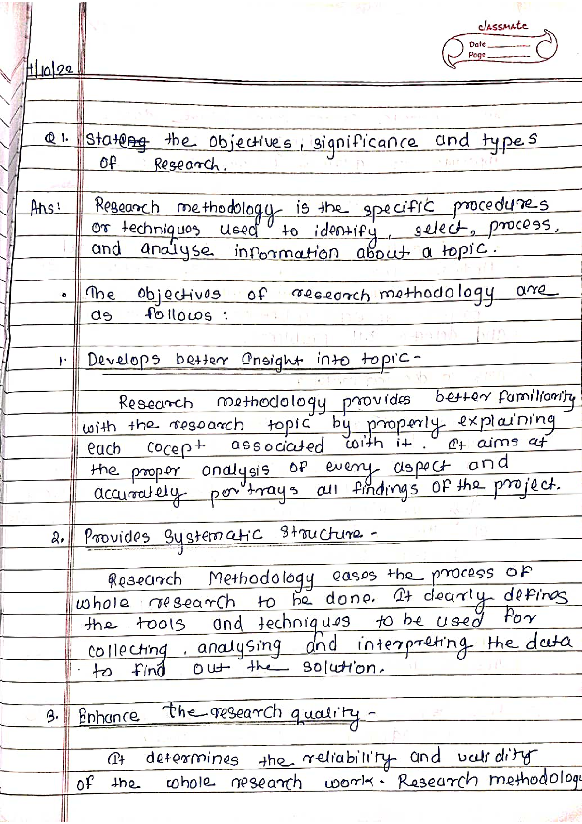 research methodology project bba