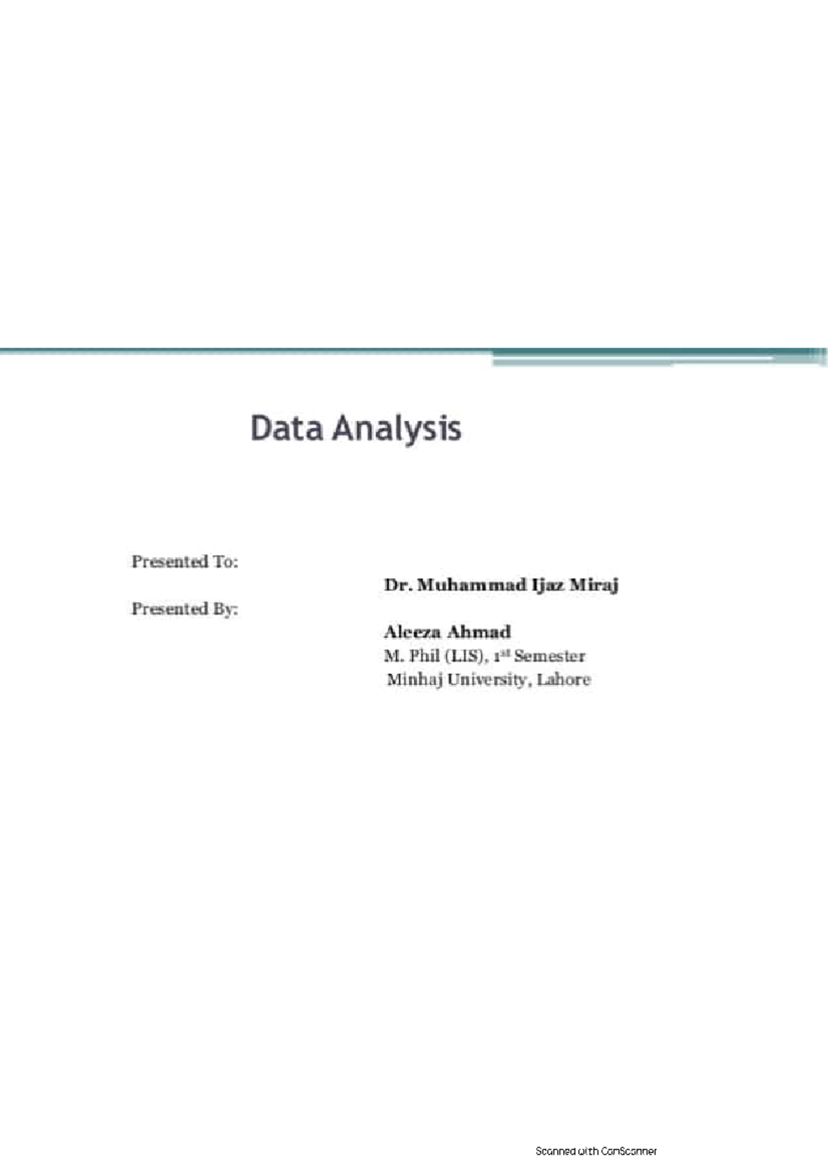 data analysis in research notes