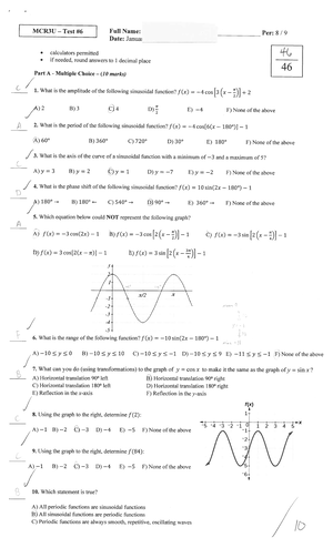 MCR3U Functions University Notes - Grade 11 Functions Notes - 30 ...