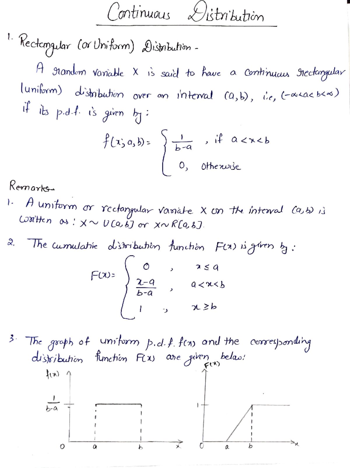 Unit-1 (Continuous Distribution) - A- 31anckn VoY1 cJle.. l u n ,h)ym ...
