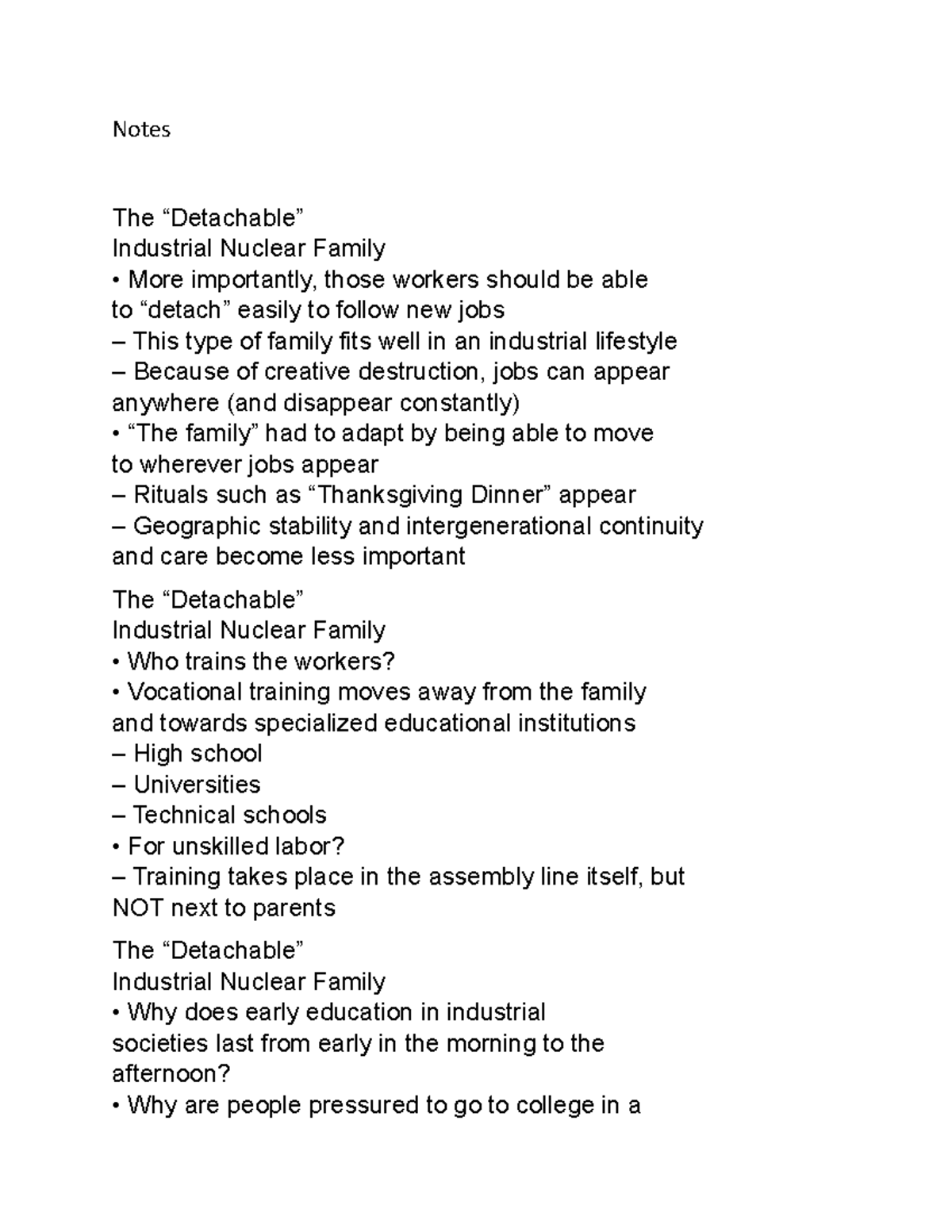 Document 177 detachable industrial nuclear family Notes The