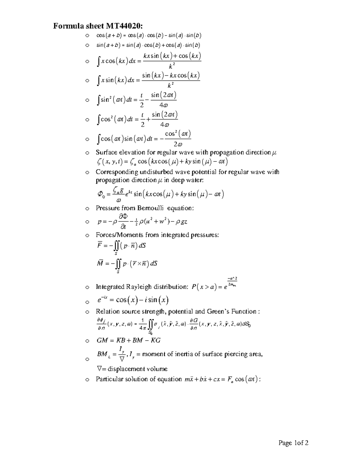 formula-sheet-mt44020-2017-2018-v2-formula-sheet-mt44020-o-o-cos-a