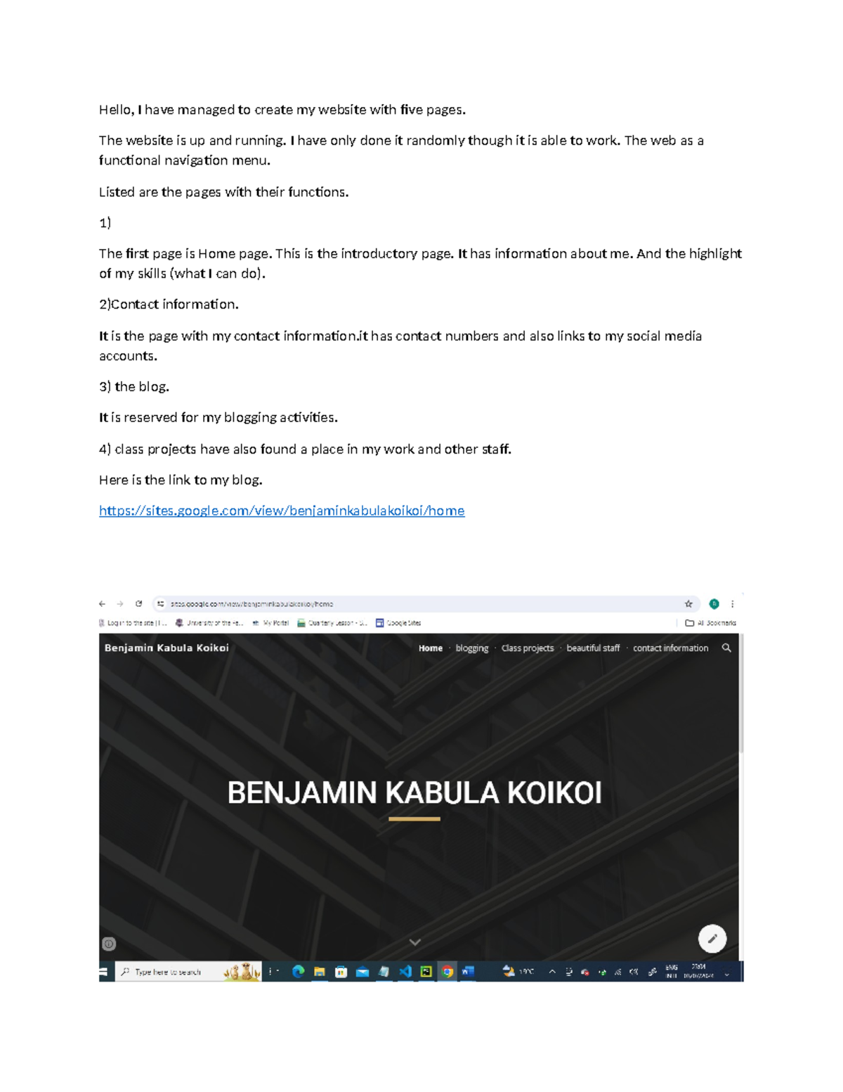 New Microsoft Word Document - Hello, I have managed to create my ...