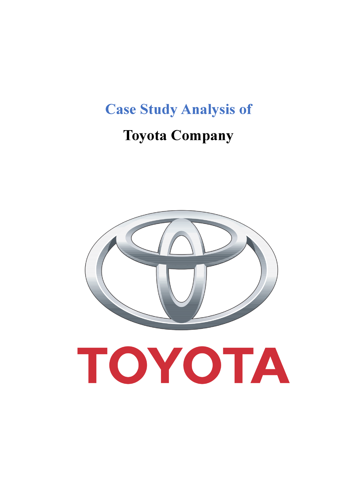 toyota pricing strategy analysis