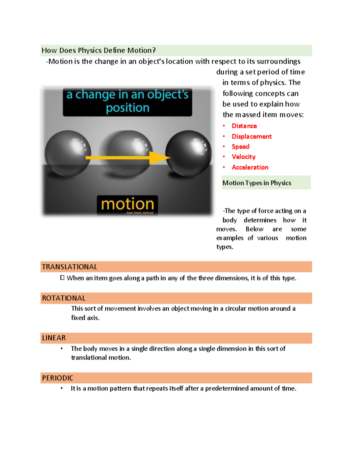 Science How Does Physics Define Motion? Motion is the change in an object's location with