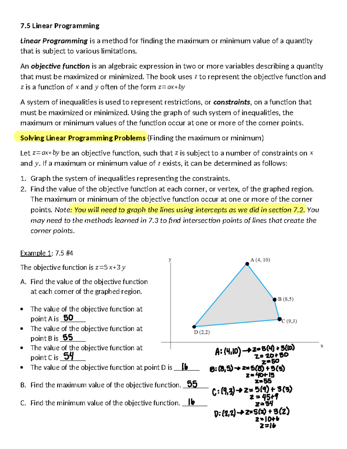 Linear Programming - Studocu