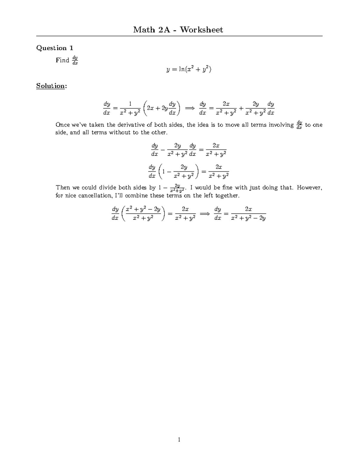 worksheet-2-solutions-math-2a-worksheet-question-1-find-dy-dx-y