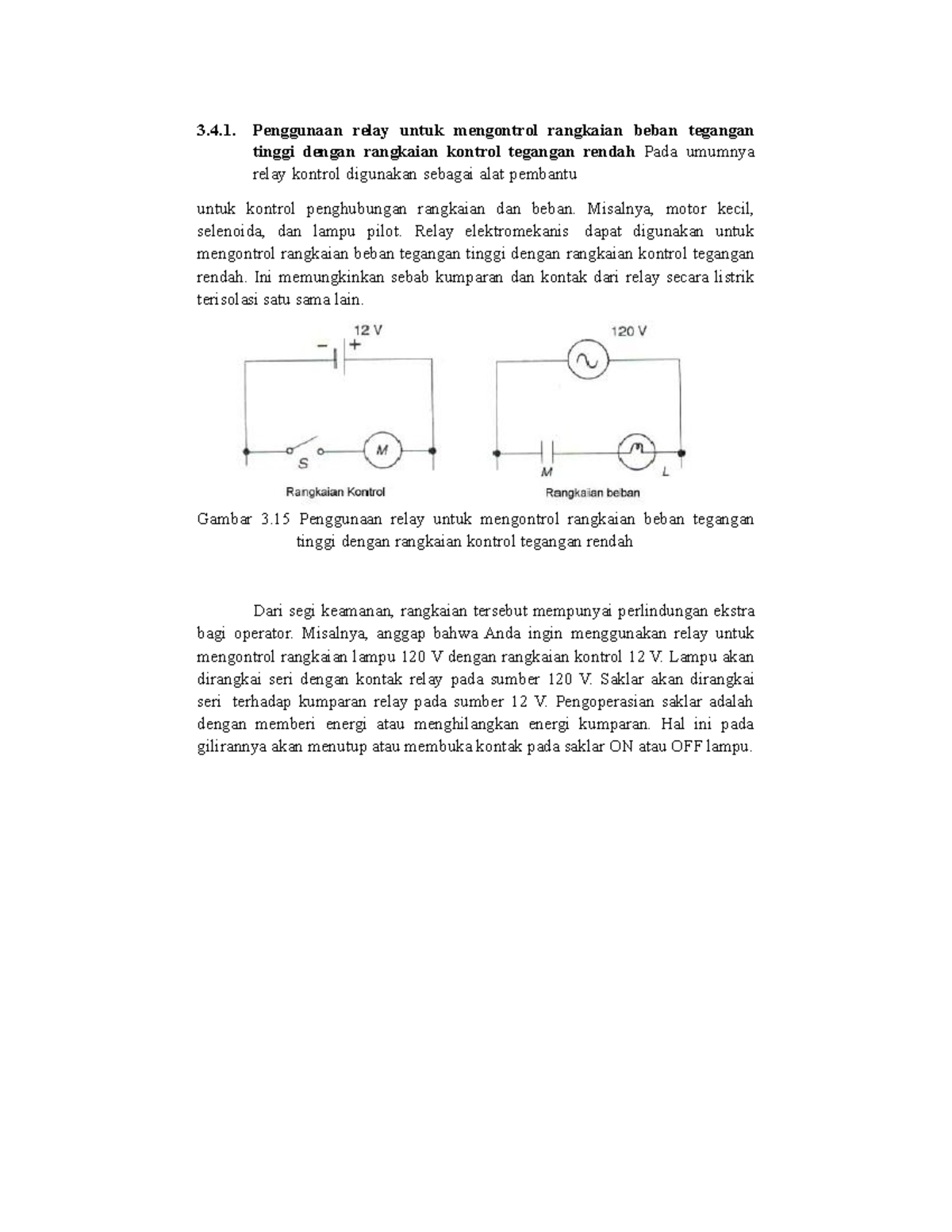 Penggunaan Relay Untuk Mengontrol Rangkaian Beban Tegangan Tinggi ...