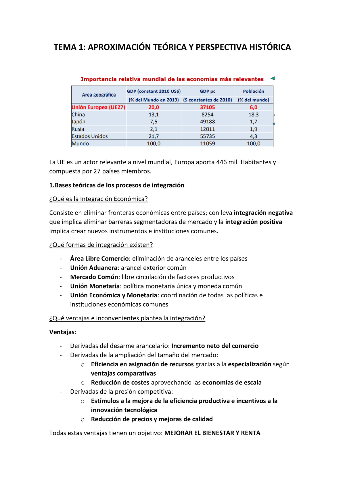 TEMA 1 Resumen - TEMA 1: APROXIMACI”N TE”RICA Y PERSPECTIVA HIST”RICA ...