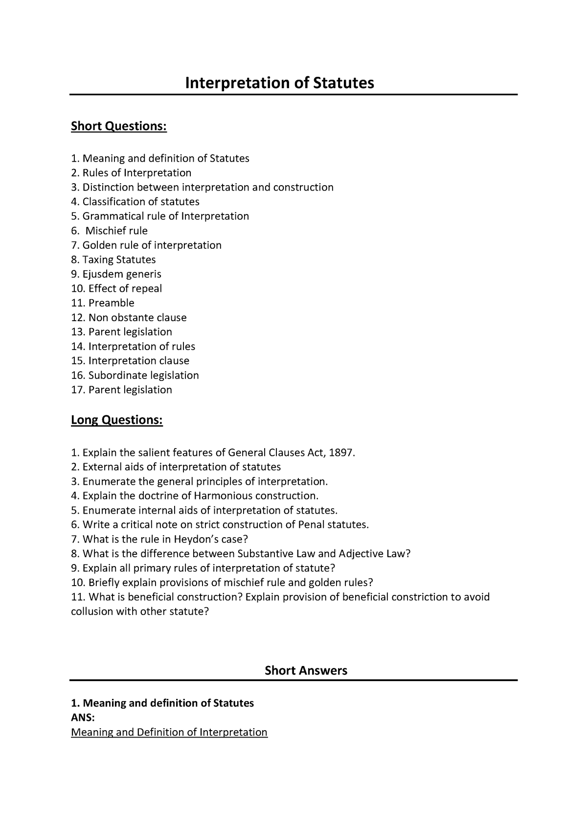 interpretation-of-statues-interpretation-of-statutes-short-questions