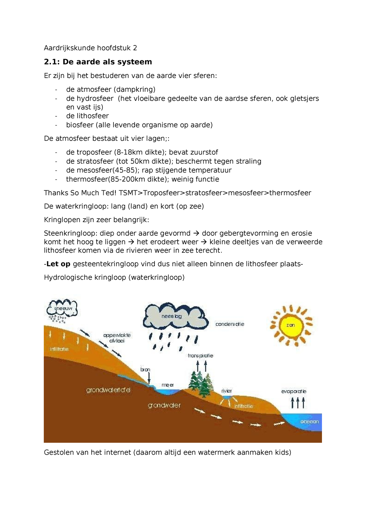 Aardrijksunde Hoofdstuk 2 Samenvatting - Aardrijkskunde Hoofdstuk 2 2 ...