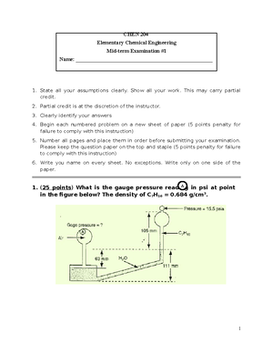 Final exam fall 2019 Practice edit - (20 points) Steam (6000 kg/h, 10 ...