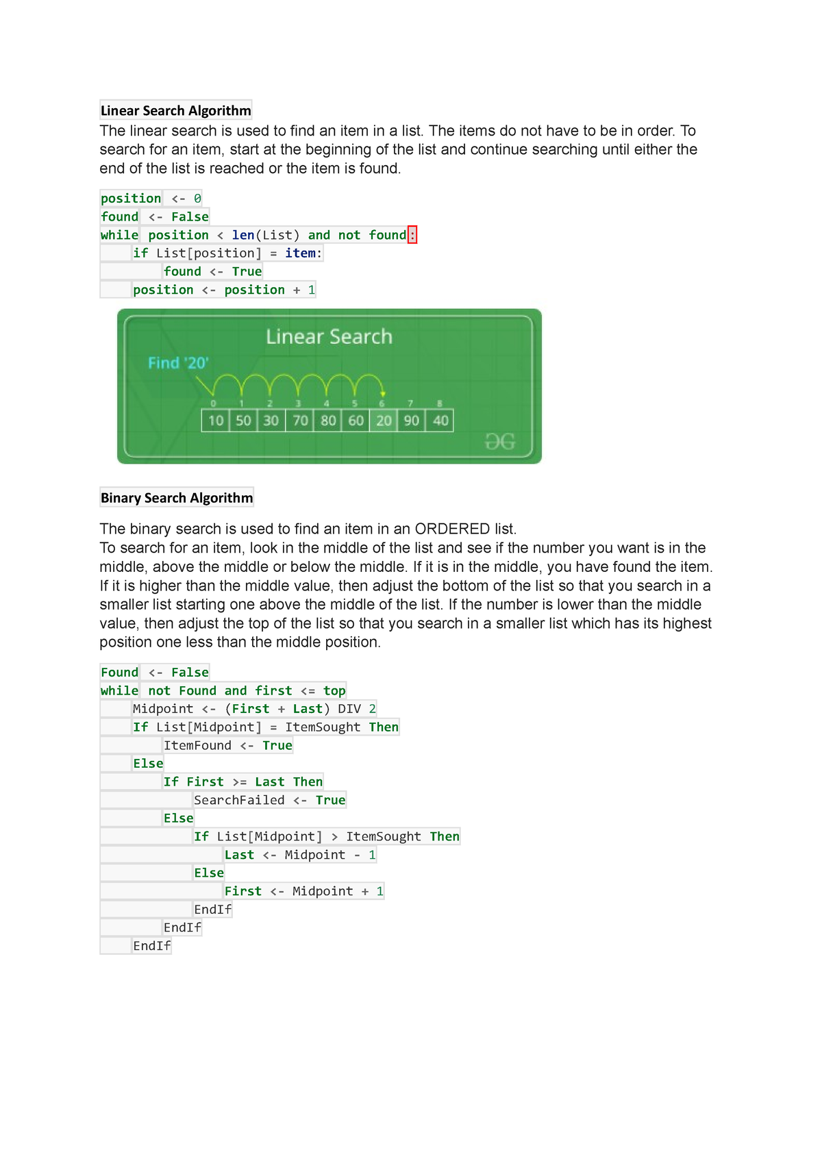 algorithms-linear-search-algorithm-the-linear-search-is-used-to-find