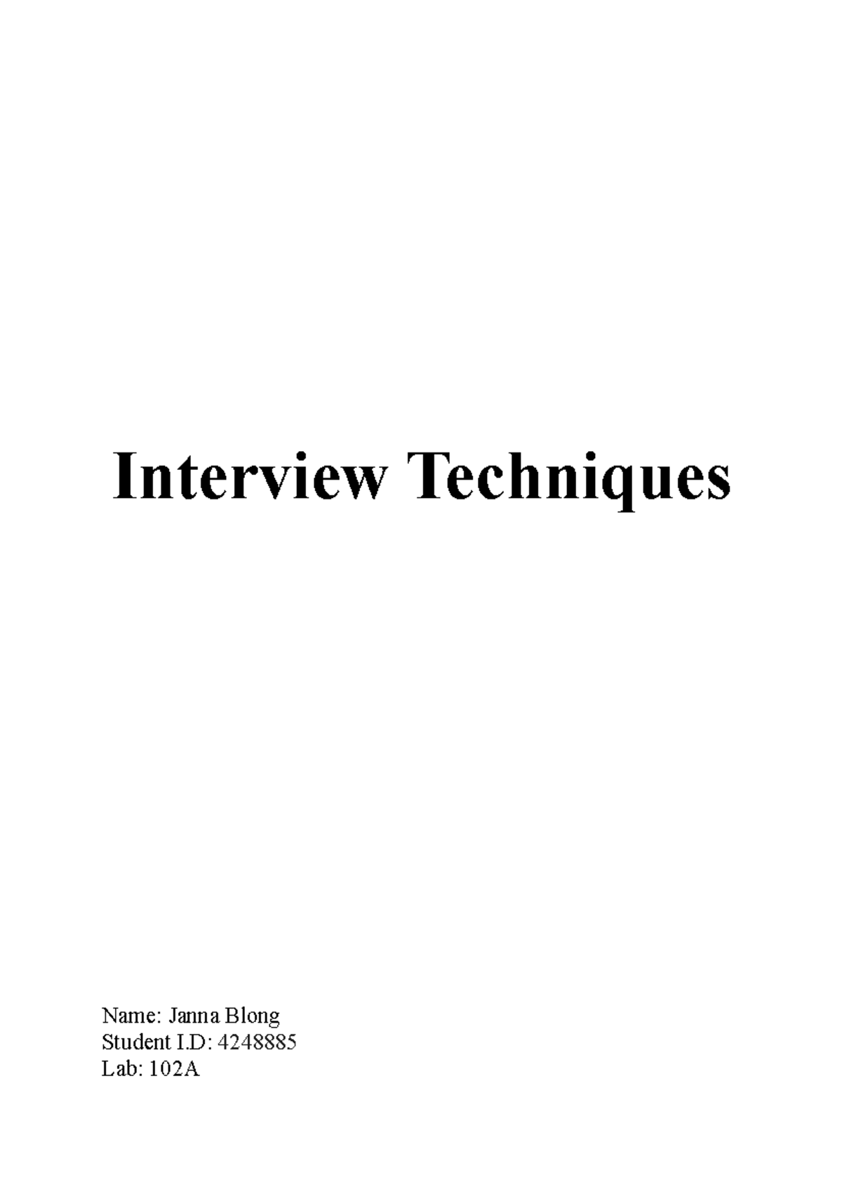 interview-techniques-1-lab-assignment-don-t-go-over-the-word-limit