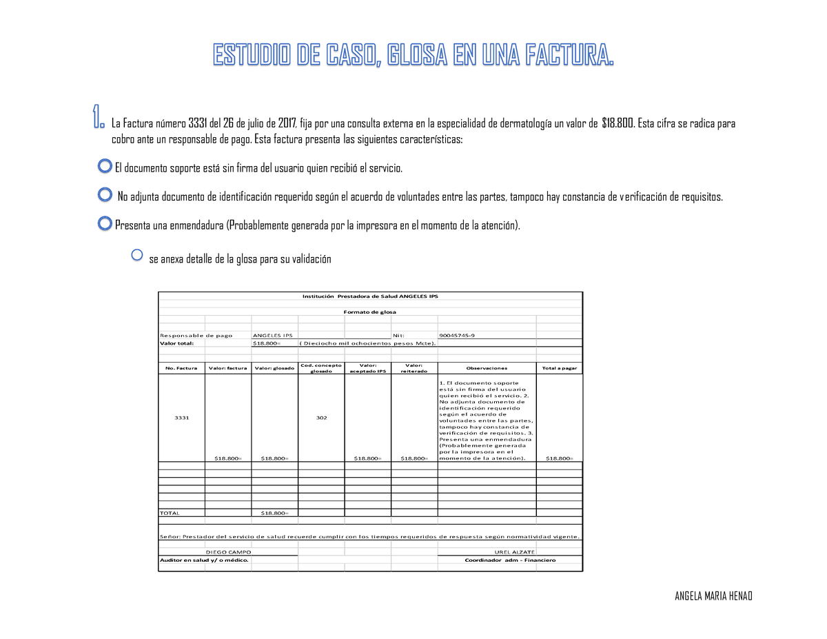 La Factura N Mero Del De Julio De Esta Cifra Se Radica Para Cobro Ante Un