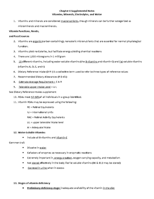Chapter 2 - Lecture notes 2 - CHAPTER 2: PROTEIN Caloric value of ...
