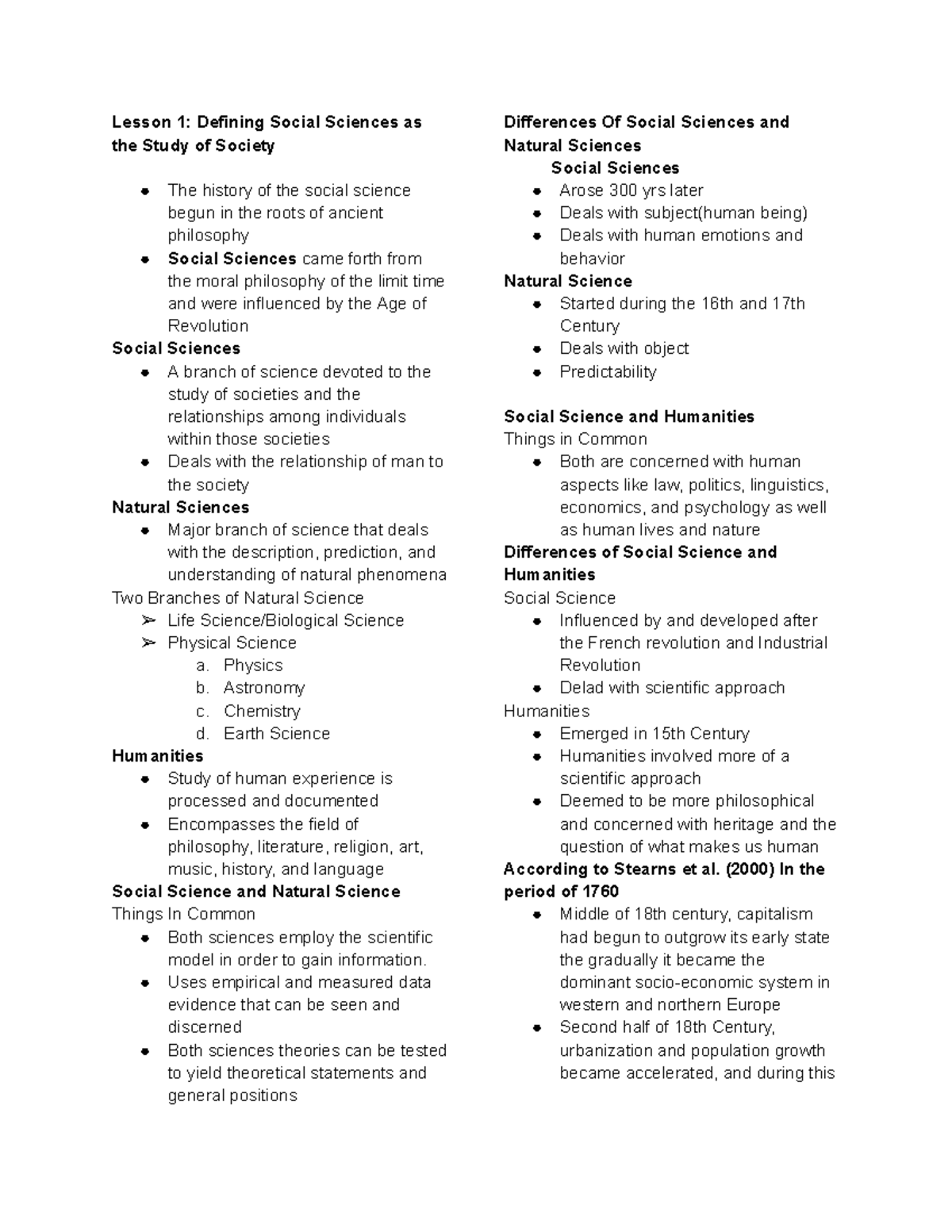 DISS-Reviewer - reviewer - Lesson 1: Defining Social Sciences as the ...