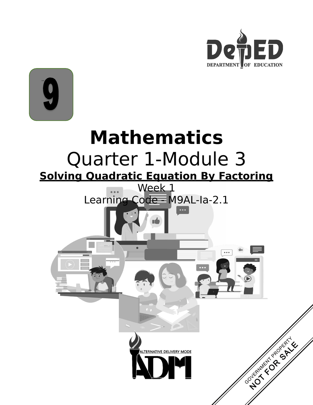 Math9 Quarter 1 Module 3 Final-V3-1 - ... Mathematics Quarter 1-Module ...