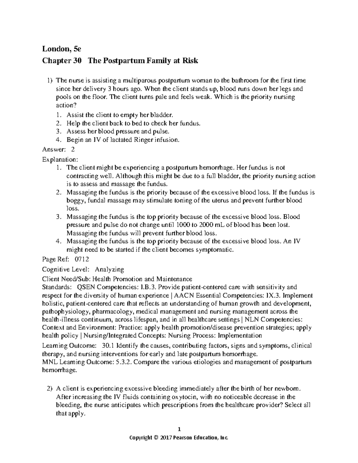 0134142357 ch30 TB - These are practice questions - 1 London, 5e ...