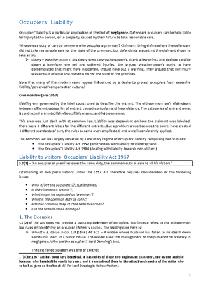 template for an answer for a basic negligence problem question ...