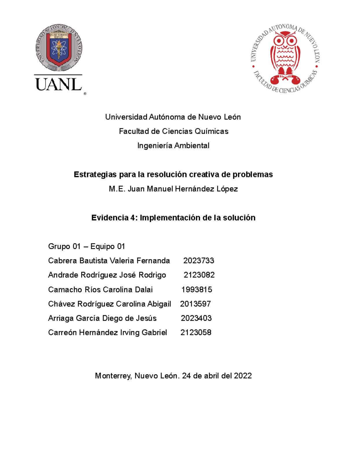 ERCP Evidencia en equipo 4 - Universidad Autónoma de Nuevo León ...