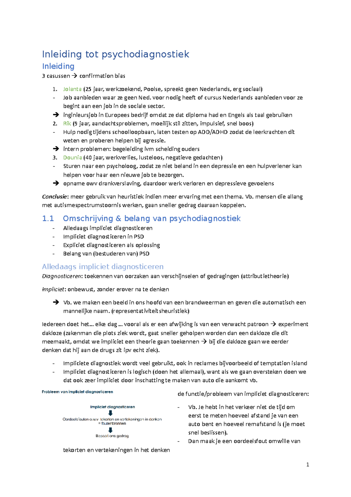 Psychodiagnostiek - Samenvatting - Inleiding Tot Psychodiagnostiek ...