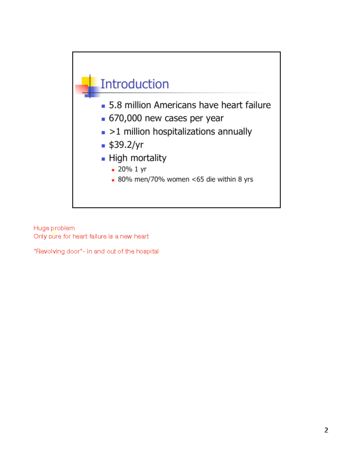 Heart Failure - Lecture by Dr. Sauls when she instructed this course ...
