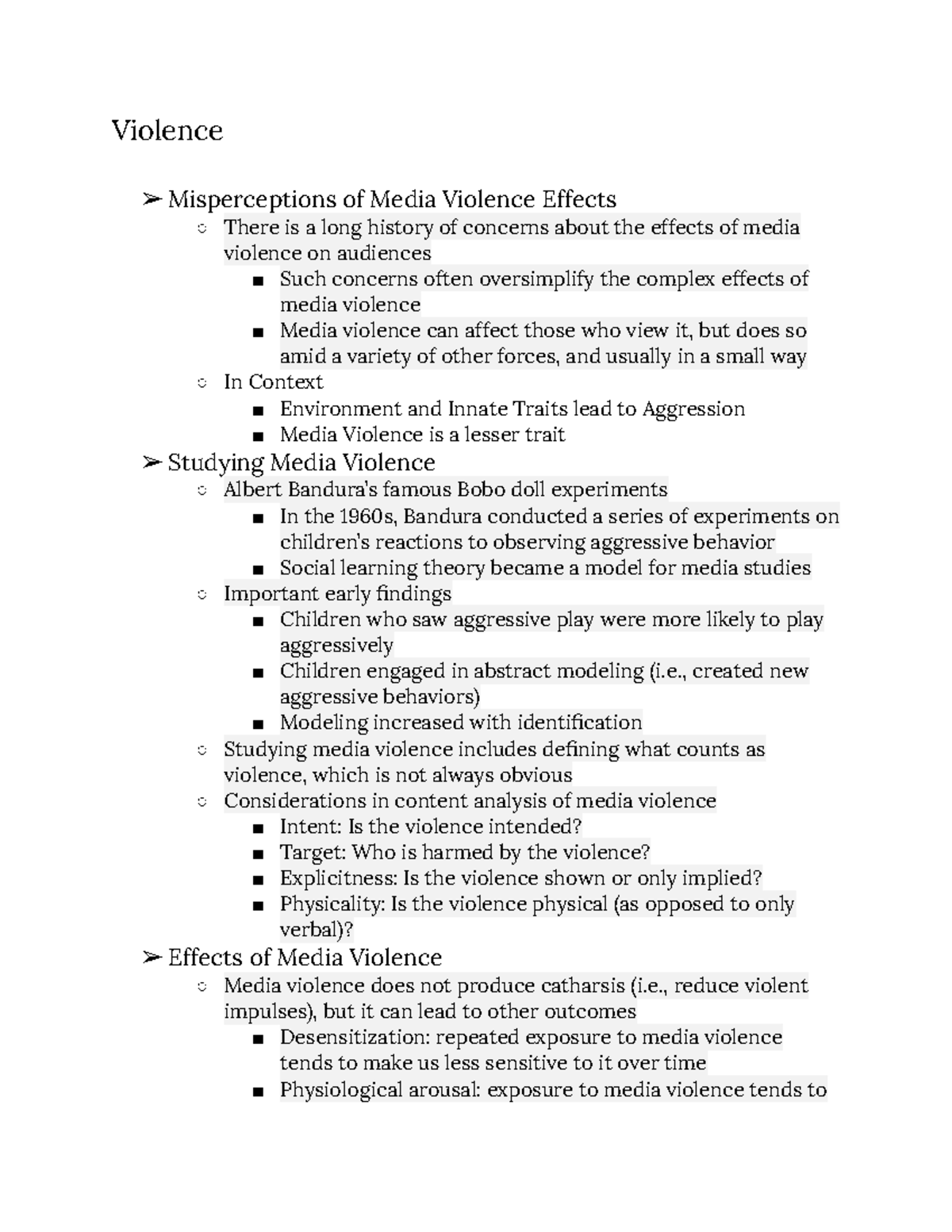 comm-1500-lecture-notes-3-violence-misperceptions-of-media-violence