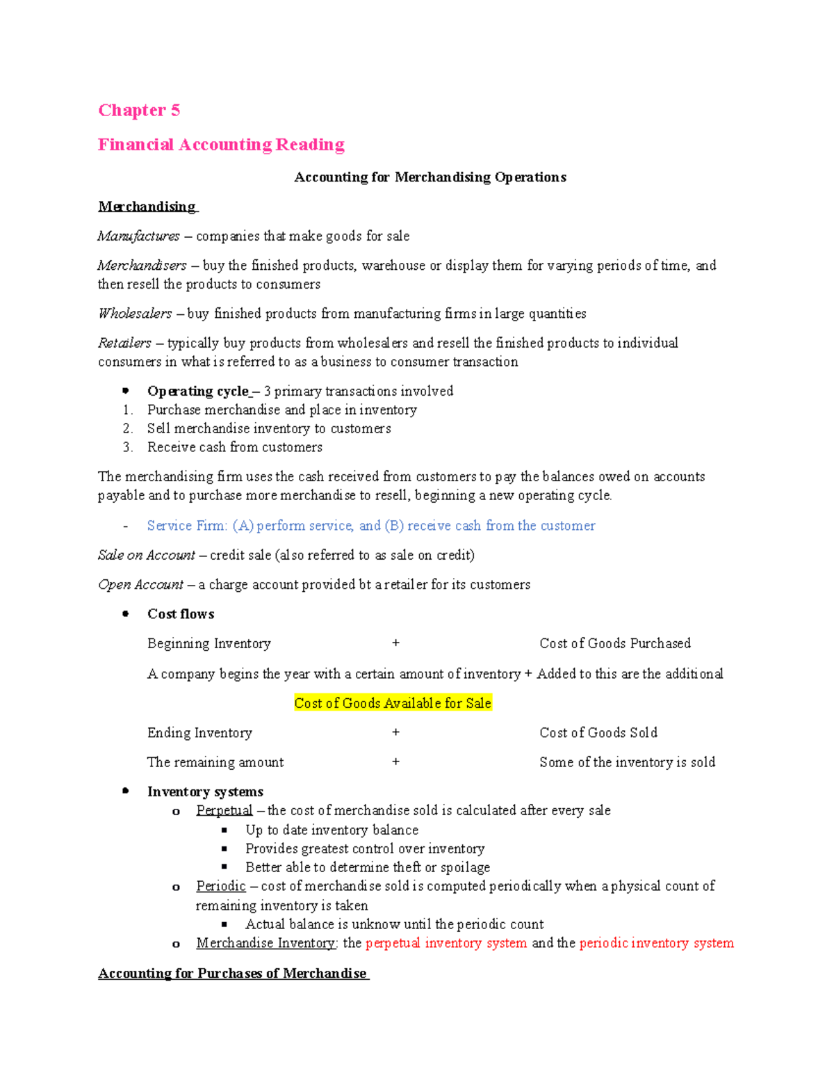 Chapter 5 - Professor Stewart Smith - Chapter 5 Financial Accounting ...