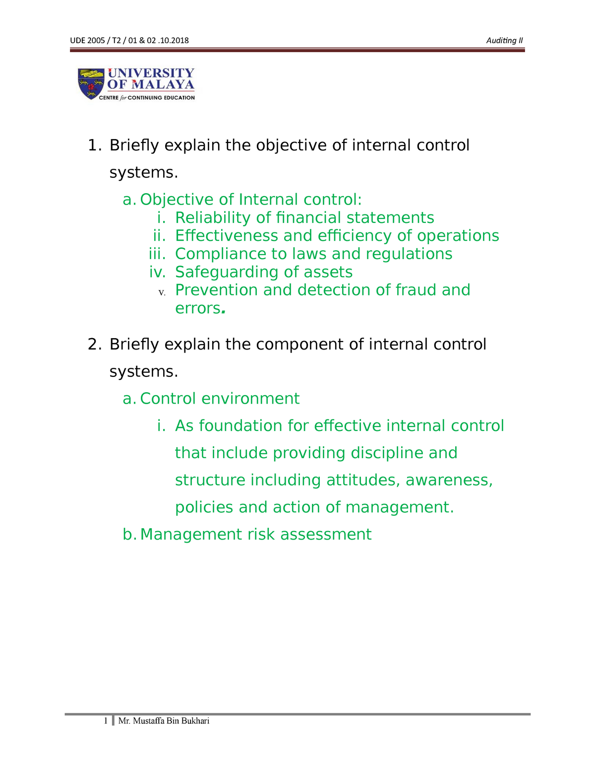 tutorial-2-s-internal-auditing-briefly-explain-the-objective-of