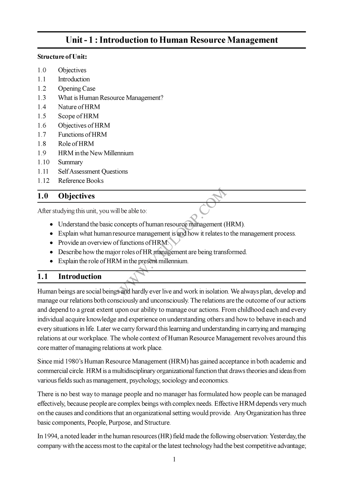 human resource management level 4 assignment