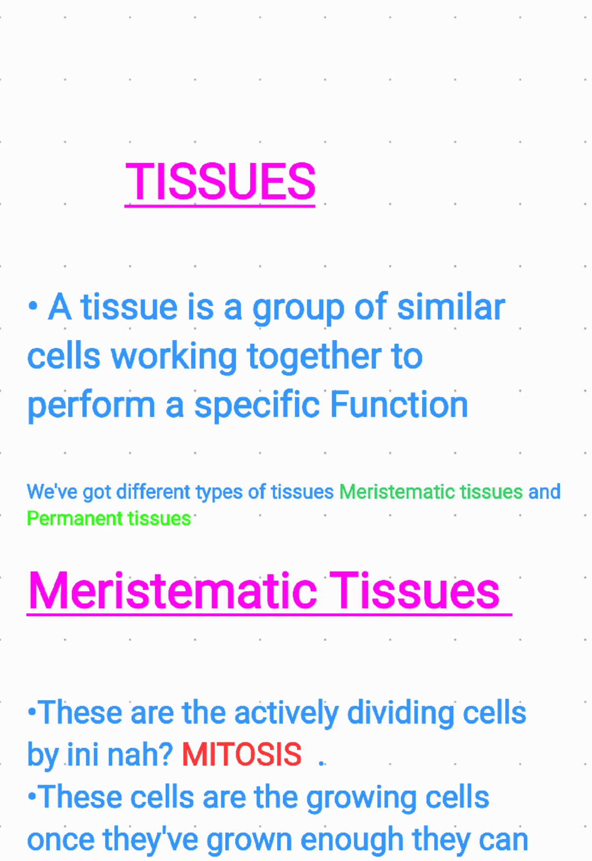 Life Science By Shabalala 240421 124315 - TISSUES A tissue is a group ...