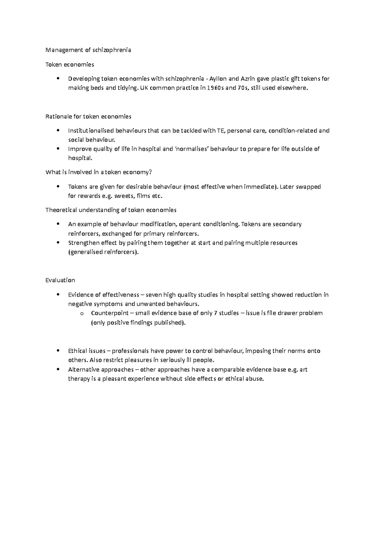 Management of schizophrenia - Management of schizophrenia Token ...