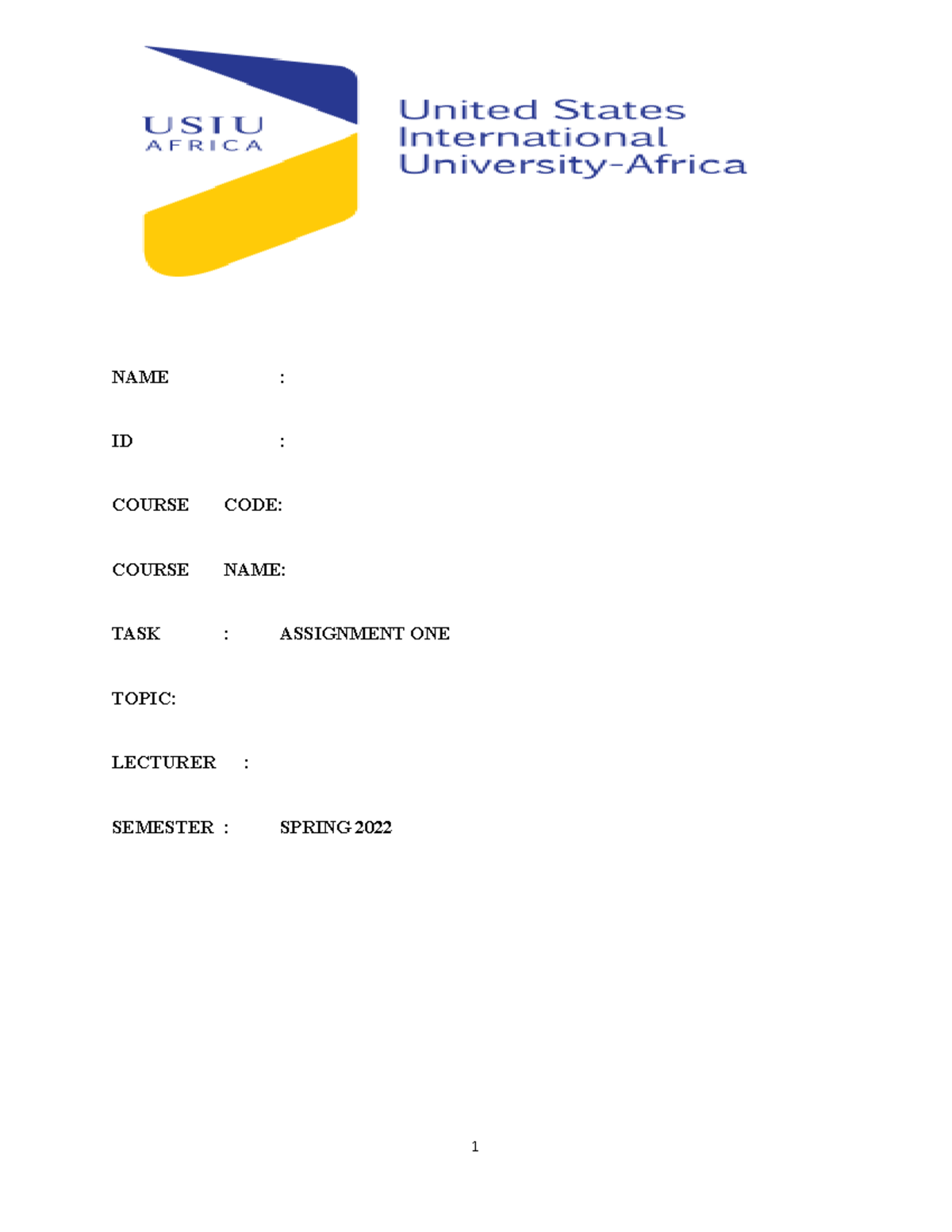 BUSINESS INFORMATION TECHNOLOGY - NAME : ID : COURSE CODE: COURSE NAME ...
