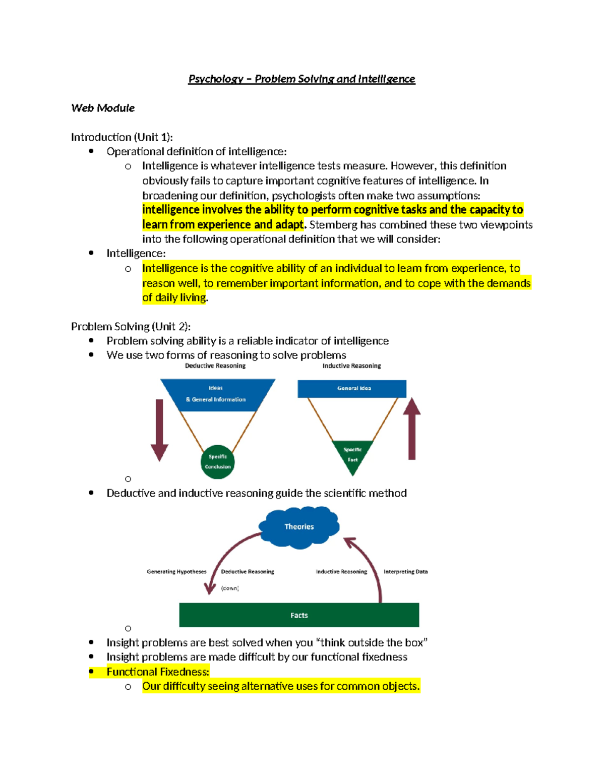 2022-10-07 Psych Problem Solving and Intelligence - Psychology ...
