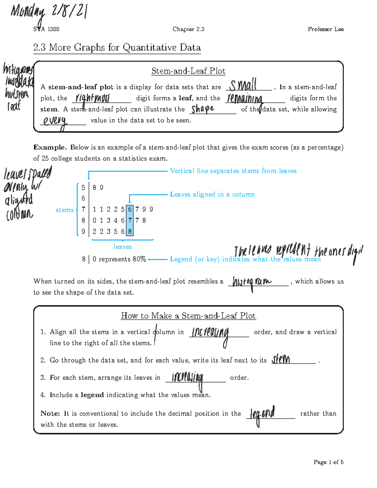 2 3 more graphs for quantitative data 2 more graphs for quantitative