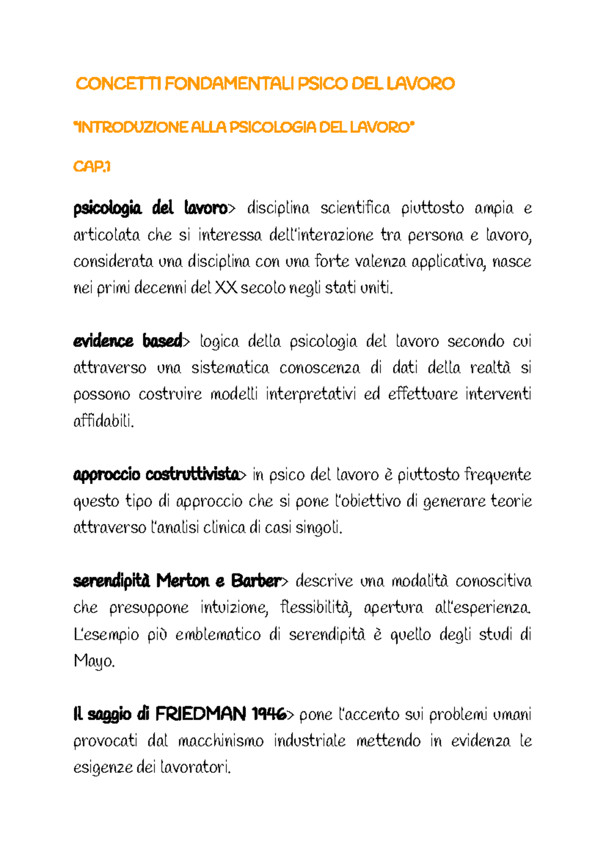 laurea in psicologia del lavoro