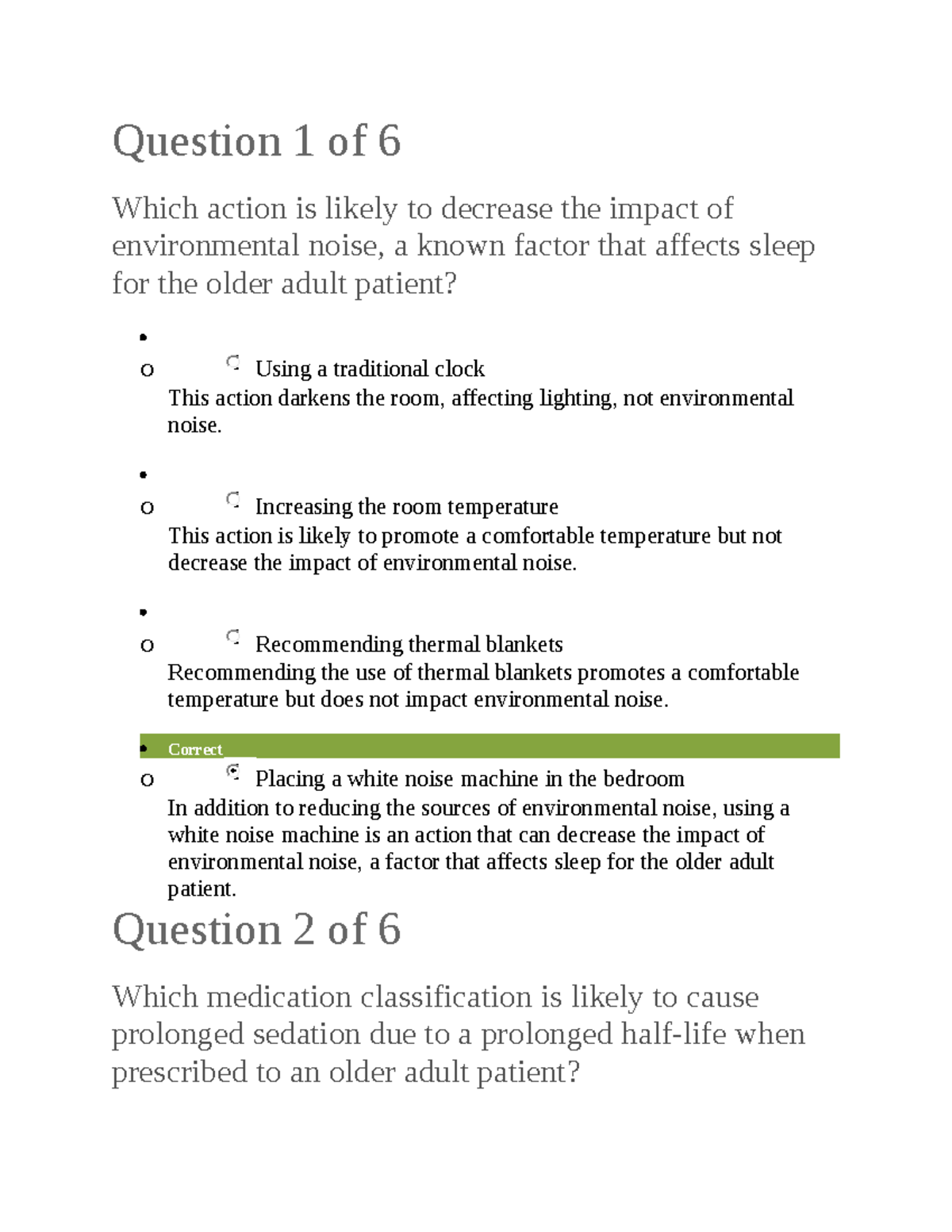 Question 1 Of 6 - Sherpath Assignment - Question 1 Of 6 Which Action Is ...