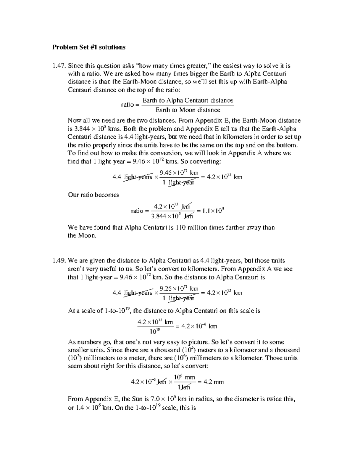 Problem Set 1 Solutions - Problem Set #1 Solutions 1. Since This ...