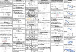 MA2001 Cheatsheet - MA2001 - NUS - Studocu