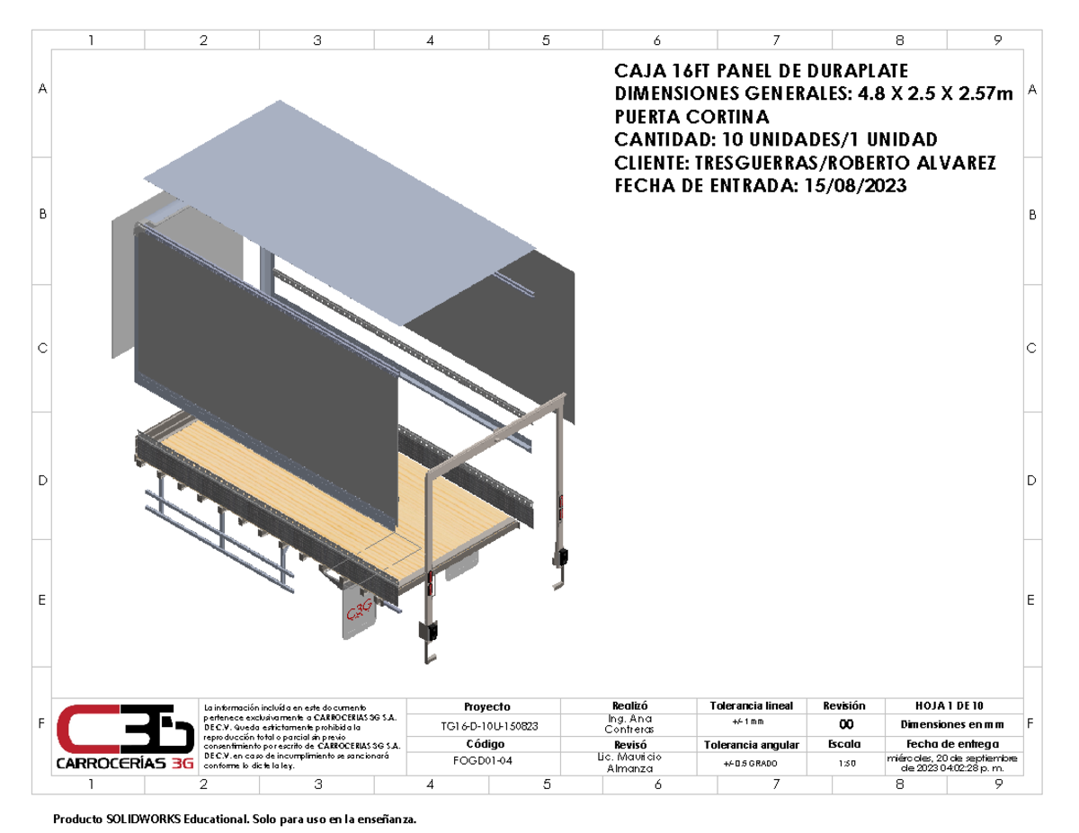 TG16-Maquilas 11U - Resumen Programación I - CAJA 16FT PANEL DE ...