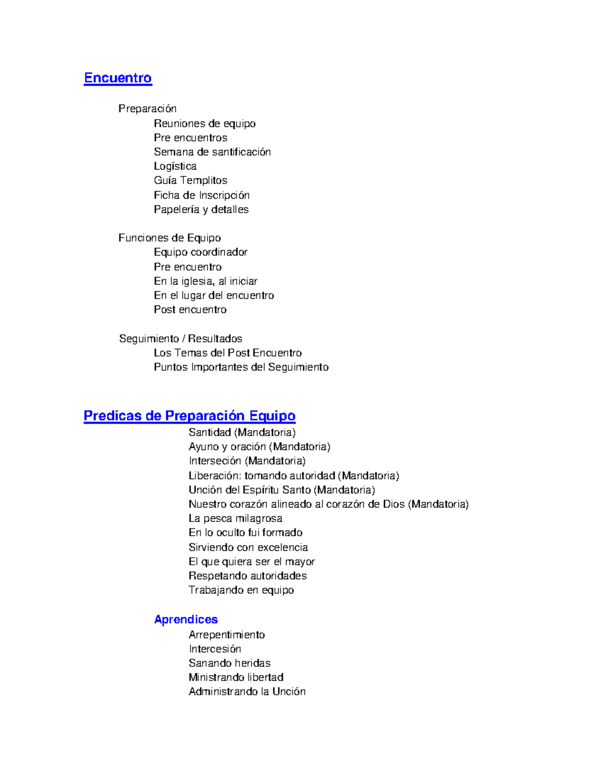 Manual Encuentros - fefd - Encuentro ####### Preparación ...