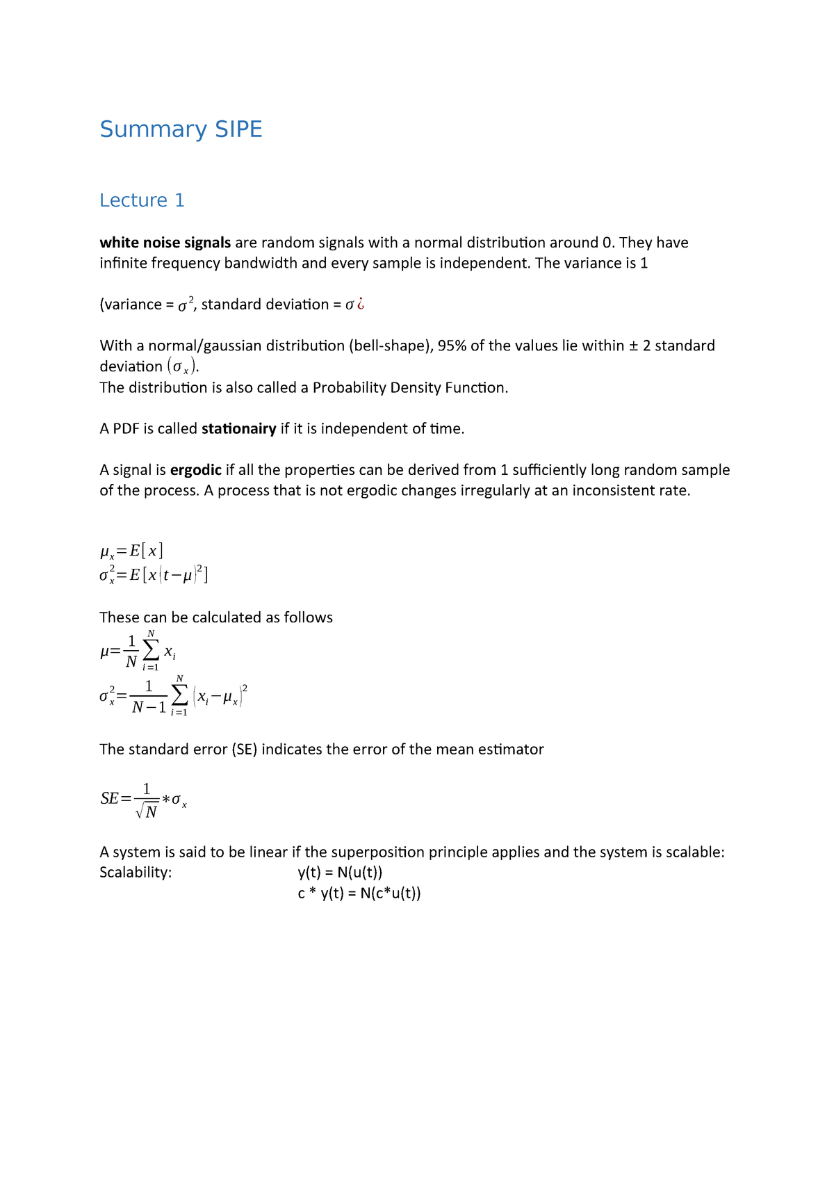 Summary Sipe Me41065 Tu Delft Studeersnel