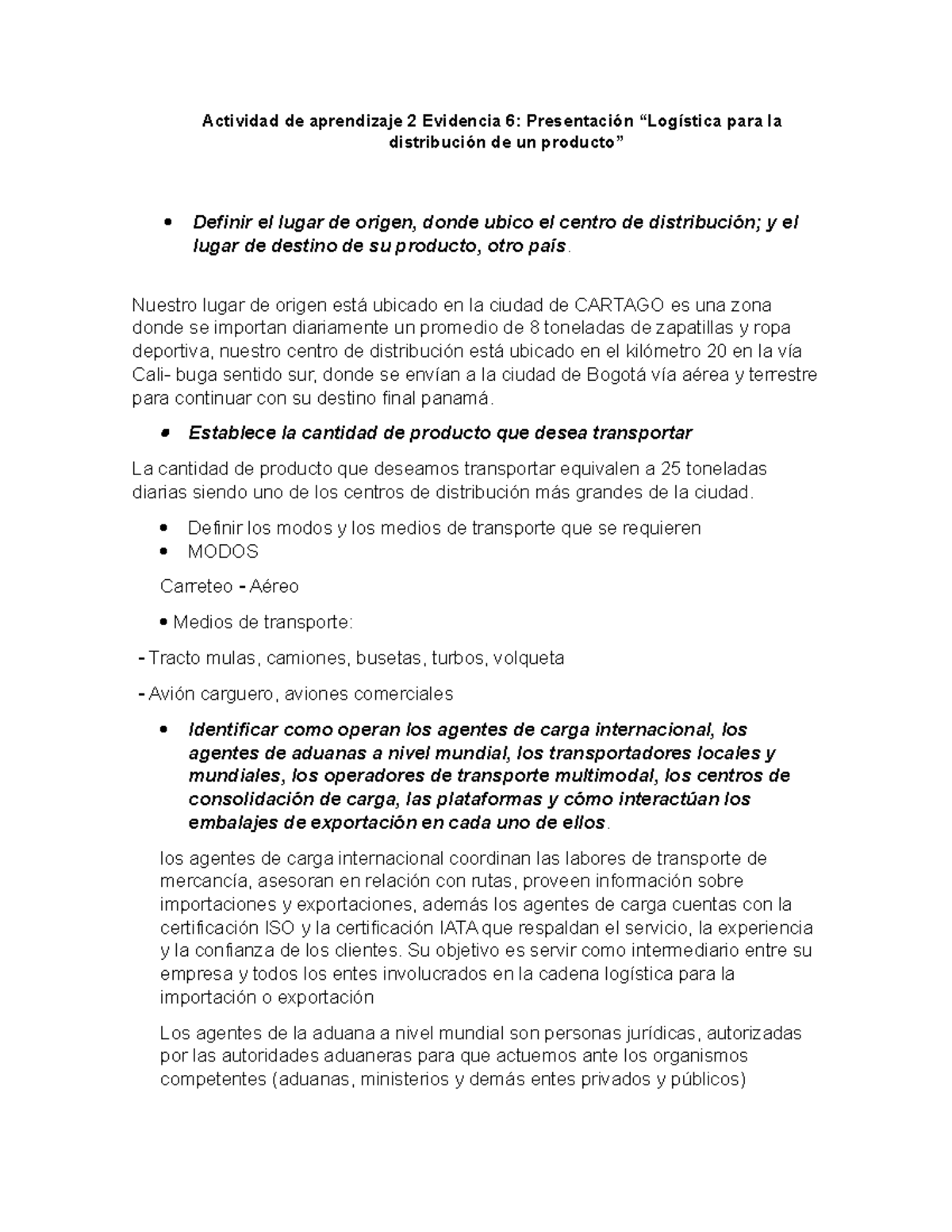 Actividad de aprendizaje 2 Evidencia 6 - Actividad de aprendizaje 2 ...